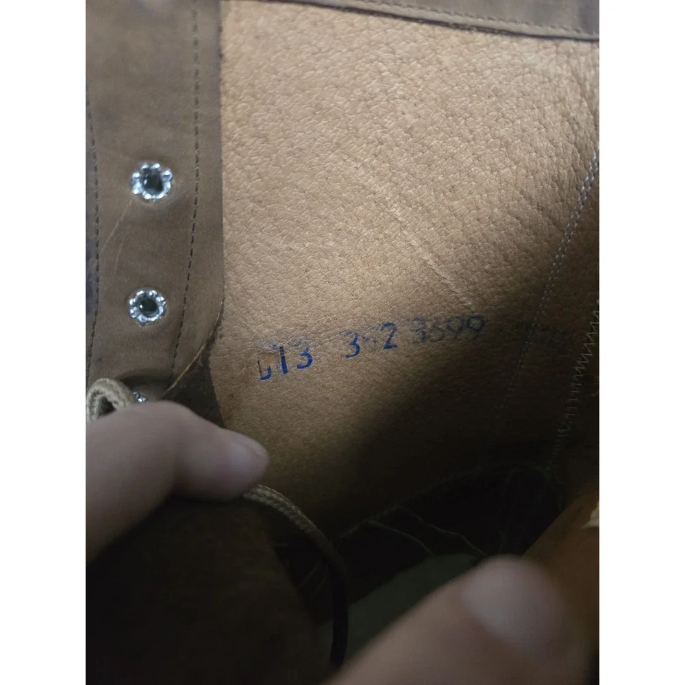 Cowtown‎ Brown Leather Kiltie Lace Up Western/ Cowboy Boots Size 13 D